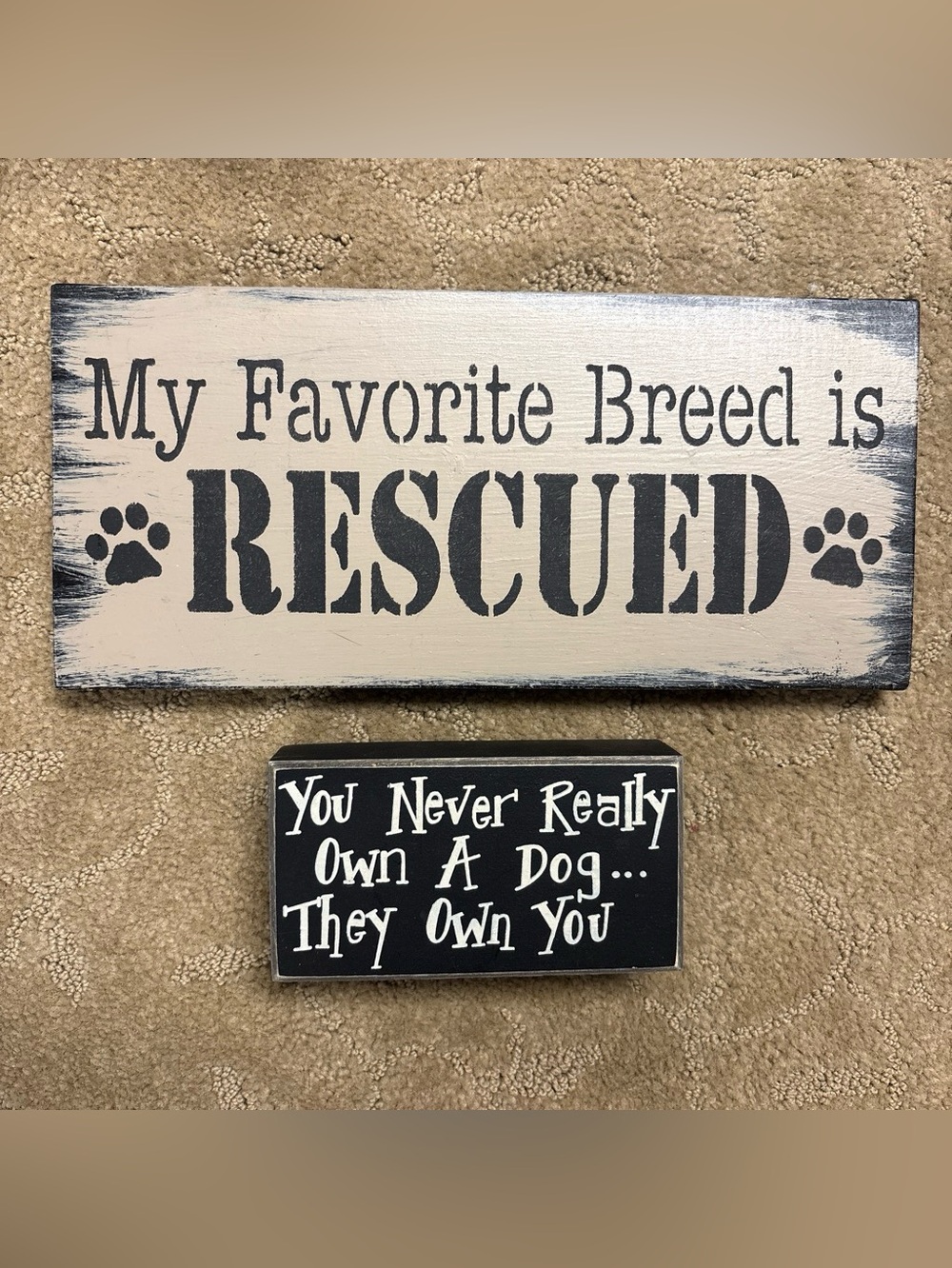 Dog owner signs